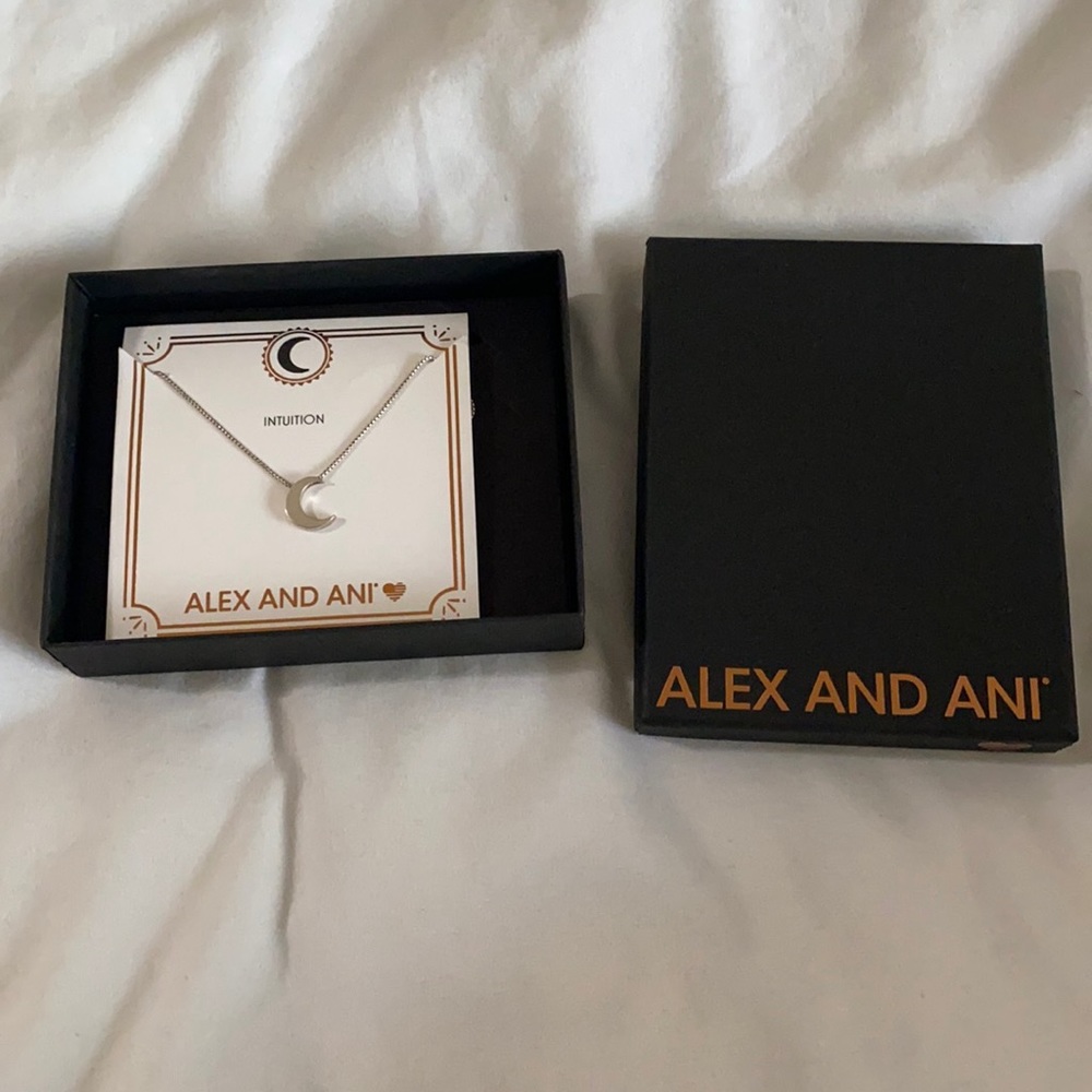 Alex and Ani moon necklace